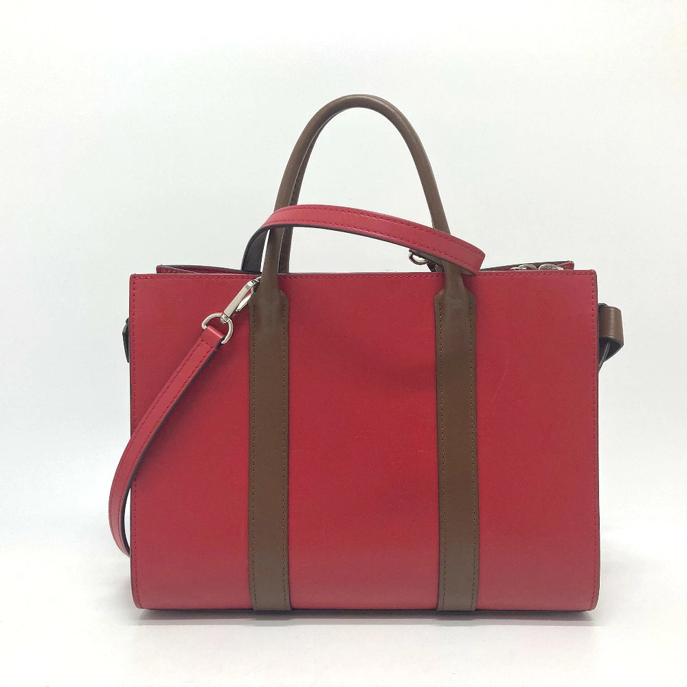Louis Vuitton Tote Very Monogram Bag Red Leather